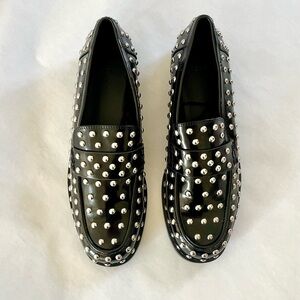 Zara Studded Loafers